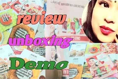 Nykaa face sheet mask 😷/No.review /No.demo //  Nykaa product unboxing video #nykaa