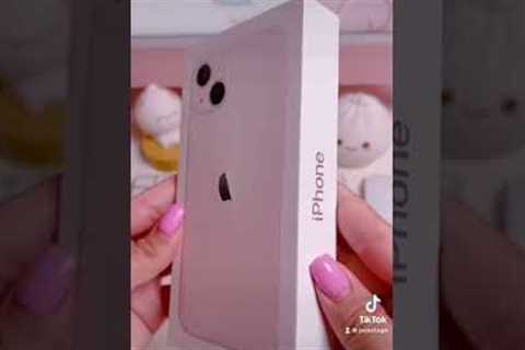 Jookstogo ASMR Unboxing of the Pink Iphone 13 #shorts