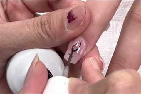 Simple black nail art design Ideas/YouTube Amy Huynh