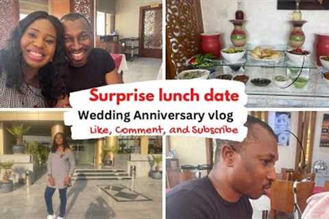 Spending Our Wedding Anniversary @ Kuwait Continental Hotel | Surprise Lunch Date From Hubby #love