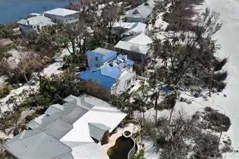 Captiva, FL after Hurricane Ian   Drone   4K