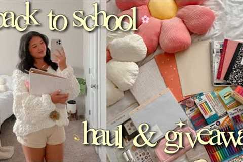 school supplies haul &amp; GIVEAWAY 2022 | BACK TO SCHOOL