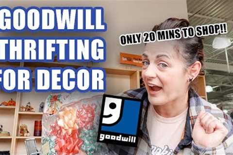 Goodwill Thrifting for Decor &amp; Haul | ONLY 20 MINS to Shop!