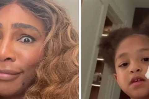 Serena Williams' Daughter Olympia Plays With Tampons Mistaking Them For Cat Toys