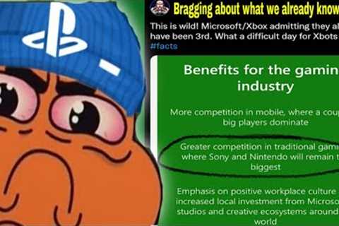Sony fanboy is really bragging about Xbox being in third place after the Activision acquisition