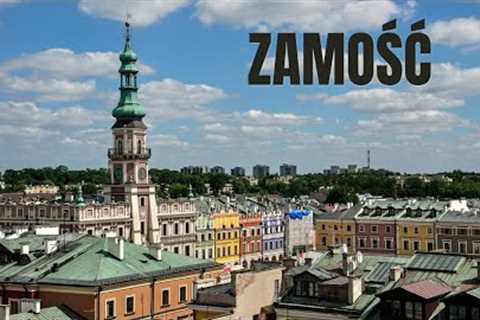 ZAMOŚĆ BY DRONE 4K - AERIAL VIEW OF HISTORIC OLD TOWN IN ZAMOŚĆ POLAND - DREAM TRIPS