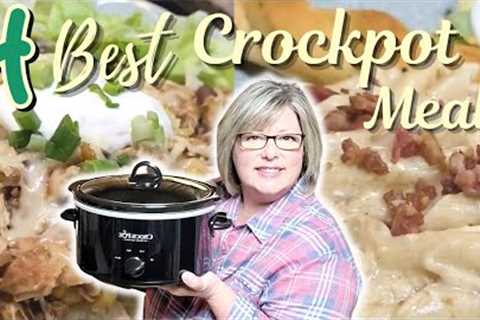 4 BEST Dump and Go Crockpot Recipes | CHEAP Quick &amp; Easy Slow Cooker Meals Your Family Will Love