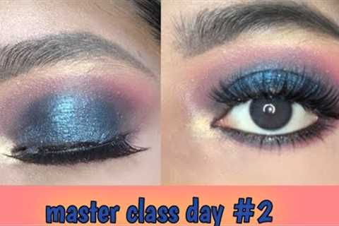 Blue glitter smokey eye makeup tutorial, engegment eye makeup tutorial #2