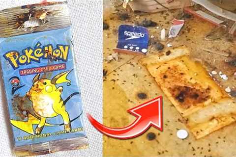 Man Finds 20 Year Old Pack of Pokemon Cards Under Shelf at Target! (Opening It)