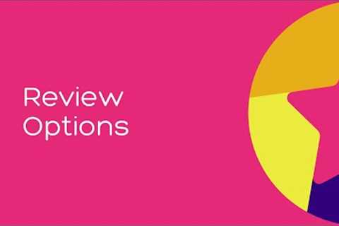 Tutorial | Review Options