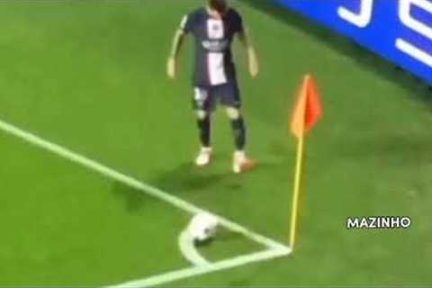 Neymar Angry as Benfica fans through papers at him and messi