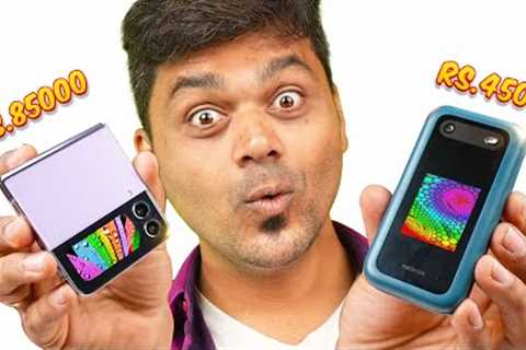 Cheap Flip Phone with Dual Display 🔥 Who is the BOSS ? NOKIA vs SAMSUNG