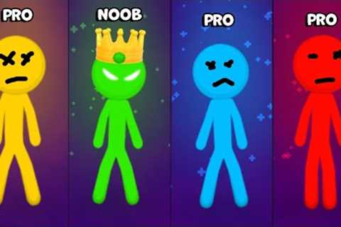 NOOB vs PRO Stickman Party All Random Funny MINIGAMES 1 2 3 4 Player Games 2022 Gameplay #6