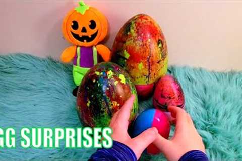 Egg Surprises ASMR - Halloween Egg Surprises - An Oddly Satisfying Video ASMR No Talking Video