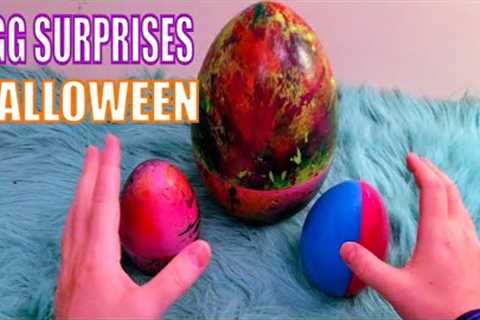 Egg Surprises ASMR - Halloween Egg Surprises - ASMR No Talking Video - An Oddly Satisfying Video
