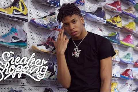 NLE Choppa Goes Sneaker Shopping With Complex