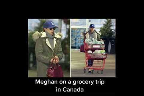 Meghan Markle Grocery shopping in Canada #shorts