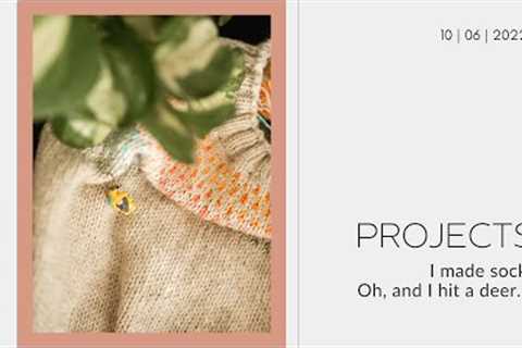 Denim + Rain | Knitting Projects | I knit socks, a dishcloth, a hat, and more | Knitting Podcast