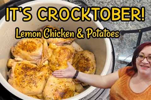 CROCKTOBER | SLOW COOKER RECIPES | LEMON CHICKEN &amp; POTATOES | CROCKPOT RECIPES | CROCKTOBER 2022