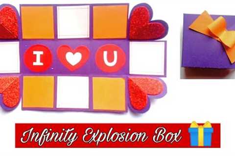 How to make Explosion Box ? | Infinity Explosion Box | Easy and Simple Gift Box for beginners |