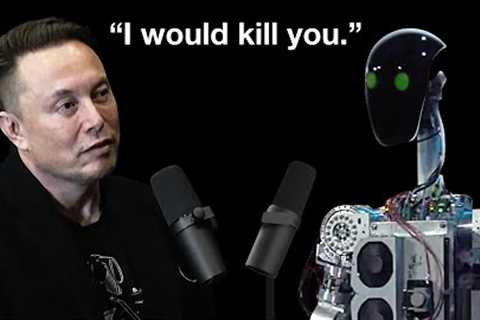 First chat with the “conscious” AI &amp; Tesla's robot, w Elon Musk. AI's first serious threat.