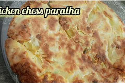 Chicken cheese paratha recipe by Aiza cooking