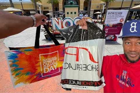 Sneaker shopping on National Outlet Shopping day!!