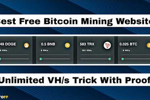 New Free Cloud Mining Website || New Free Bitcoin Mining Website || Cryptoff.cc Unlimited VH/s Trick