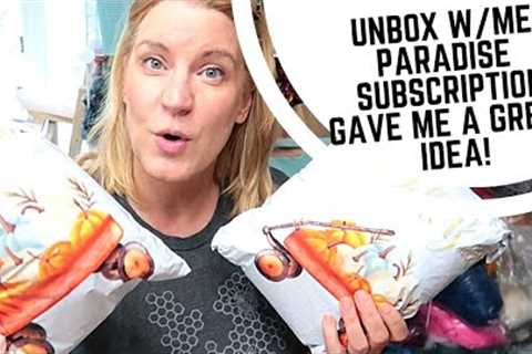 Unboxing Paradise Fibers Subscription Mystery Box - Space Dyed Wool and More! October 2022