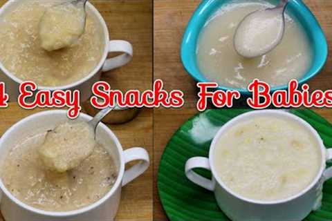 4 Easy Snacks For Babies | baby food | weight gain snack ideas.
