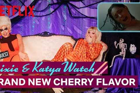 Drag Queens Trixie Mattel &amp; Katya React to Brand New Cherry Flavor | I Like to Watch | Netflix