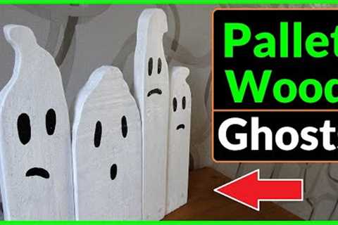How to Make Halloween Ghost Decorations out of Pallet Wood (DIY Craft Project)