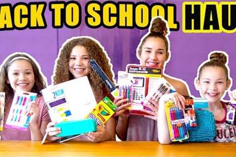 Back To School Supplies Haul 2017! (Haschak Sisters)