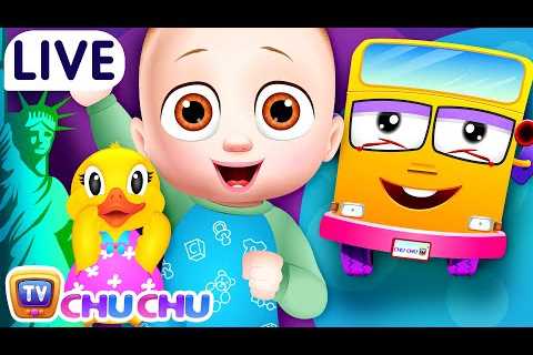 Wheels on the Bus &amp; More Baby Nursery Rhymes &amp; Kids Songs | ChuChu TV Classics LIVE
