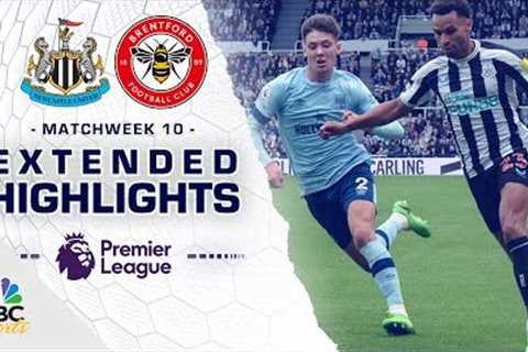 Newcastle United v. Brentford | PREMIER LEAGUE HIGHLIGHTS | 10/8/2022 | NBC Sports