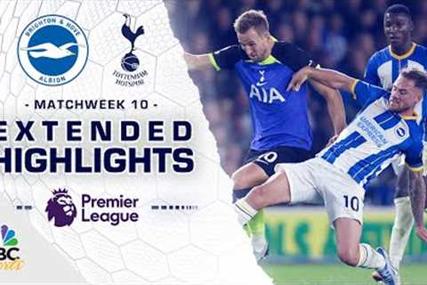Brighton v. Tottenham Hotspur | PREMIER LEAGUE HIGHLIGHTS | 10/8/2022 | NBC Sports