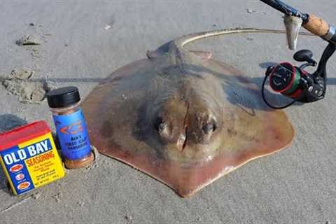 CATCH AND COOK STINGRAY (TASTY OR GROSS?!)
