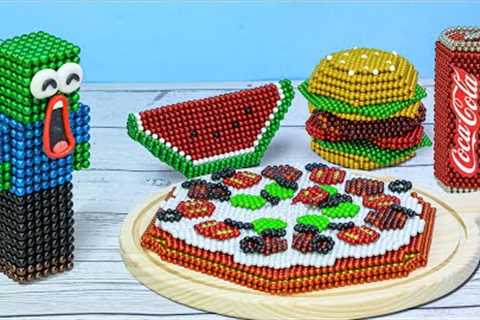 Eating Magnetic FAST FOOD | Animation Mukbang - Magnet Stop Motion Cooking &amp; ASMR Video