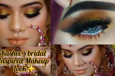 Kashee's Inspired Eye Makeup Tutorial Kashee's bridal Makeup | Makeup by Hajra #kashees #inspiration