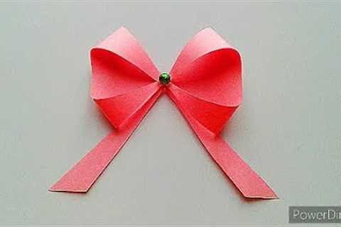 How To Make Bow Out Of Paper |Paper Bow For Gift Box | Easy Paper Bow