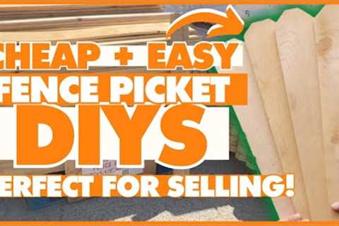 Everyone will be buying $3 fence pickets to make these EASY Fall &amp; Halloween Wood DIYs!