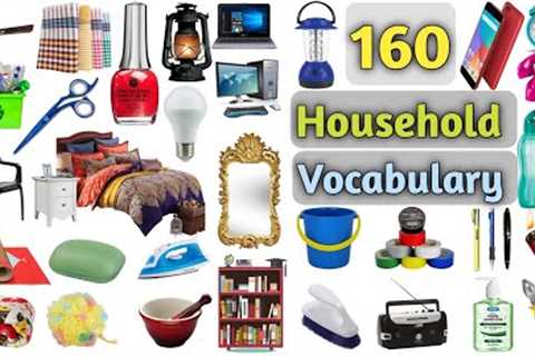 Household Vocabulary ll 160 Household Items Name In English With Pictures