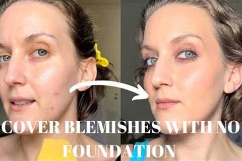 Cover Blemishes With NO FOUNDATION | Skin Tint Makeup Tutorial