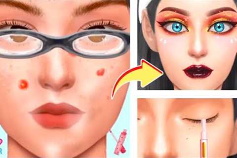 ASMR Pimple Removal Animation | Pimple Popping | Girl Makeup ASMR | Makeover Transformation