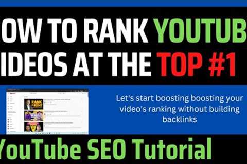How To Rank YouTube Videos Fast in 2022 | YouTube SEO Tutorial