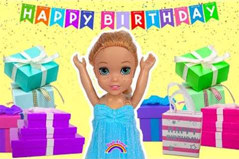 Annie's BIRTHDAY! Elsa Anna toddlers  Party  fun games  cake