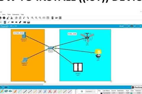 How to configure IoT devices in Packet Tracer? how to control IoT devices with Laptop and mobile?