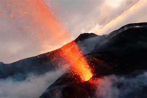 Stromboli Volcano | Cinematic FPV drone flight through erupting lava