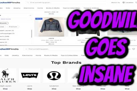 Goodwill is LOSING THEIR MINDS. Launches Goodwill Finds Online