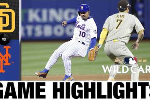 Padres vs. Mets Wild Card Game 2 Highlights (10/8/22) | MLB Postseason Highlights